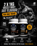 Grizzly Whey 2kg Combo Deal