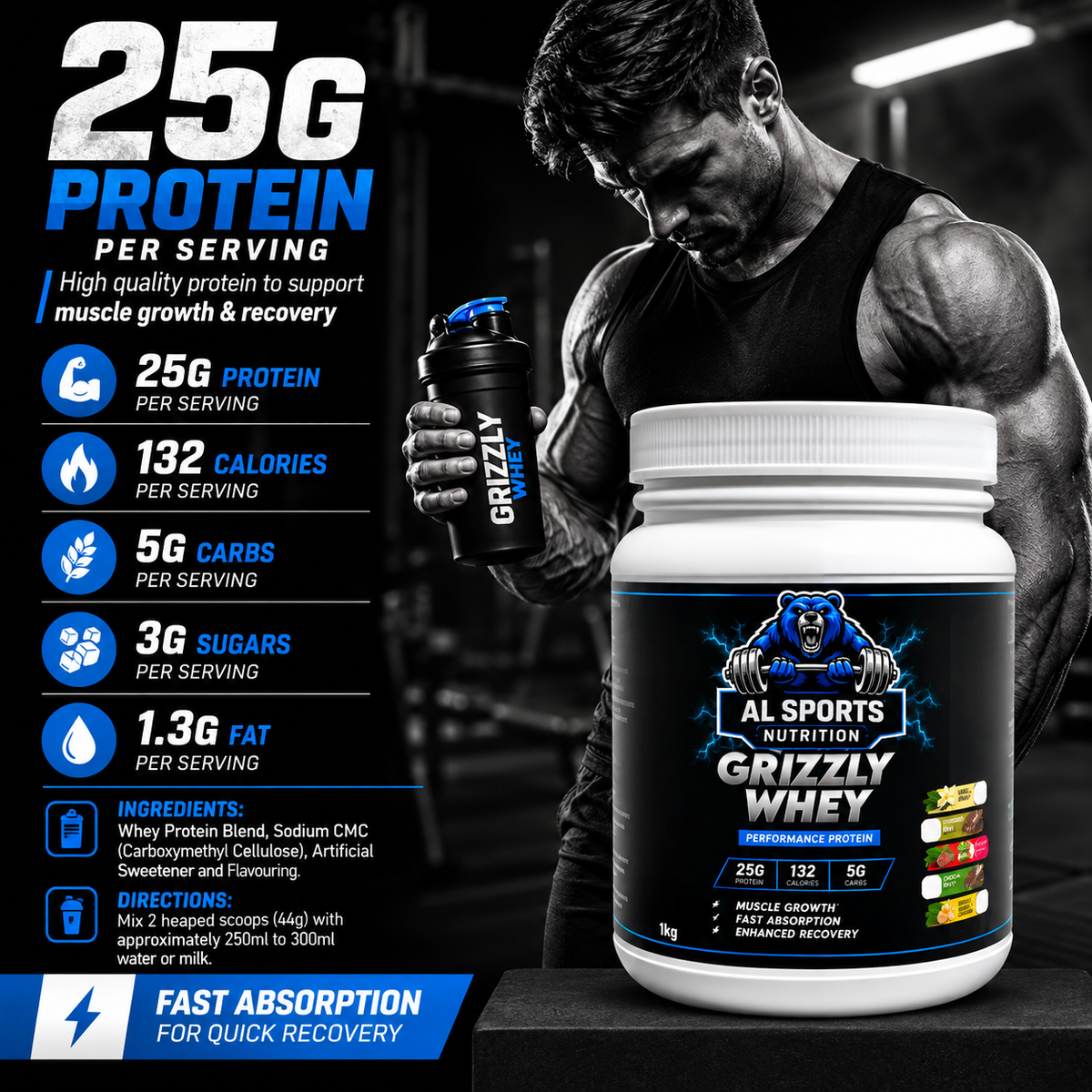 Grizzly Whey 1 kg