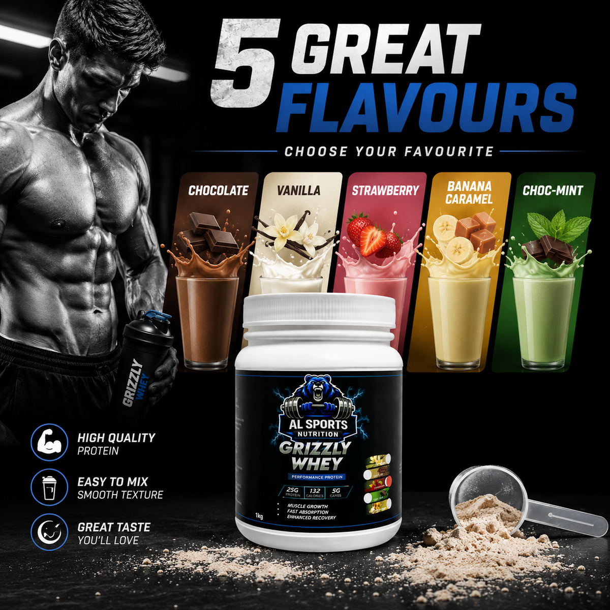 Grizzly Whey 1 kg