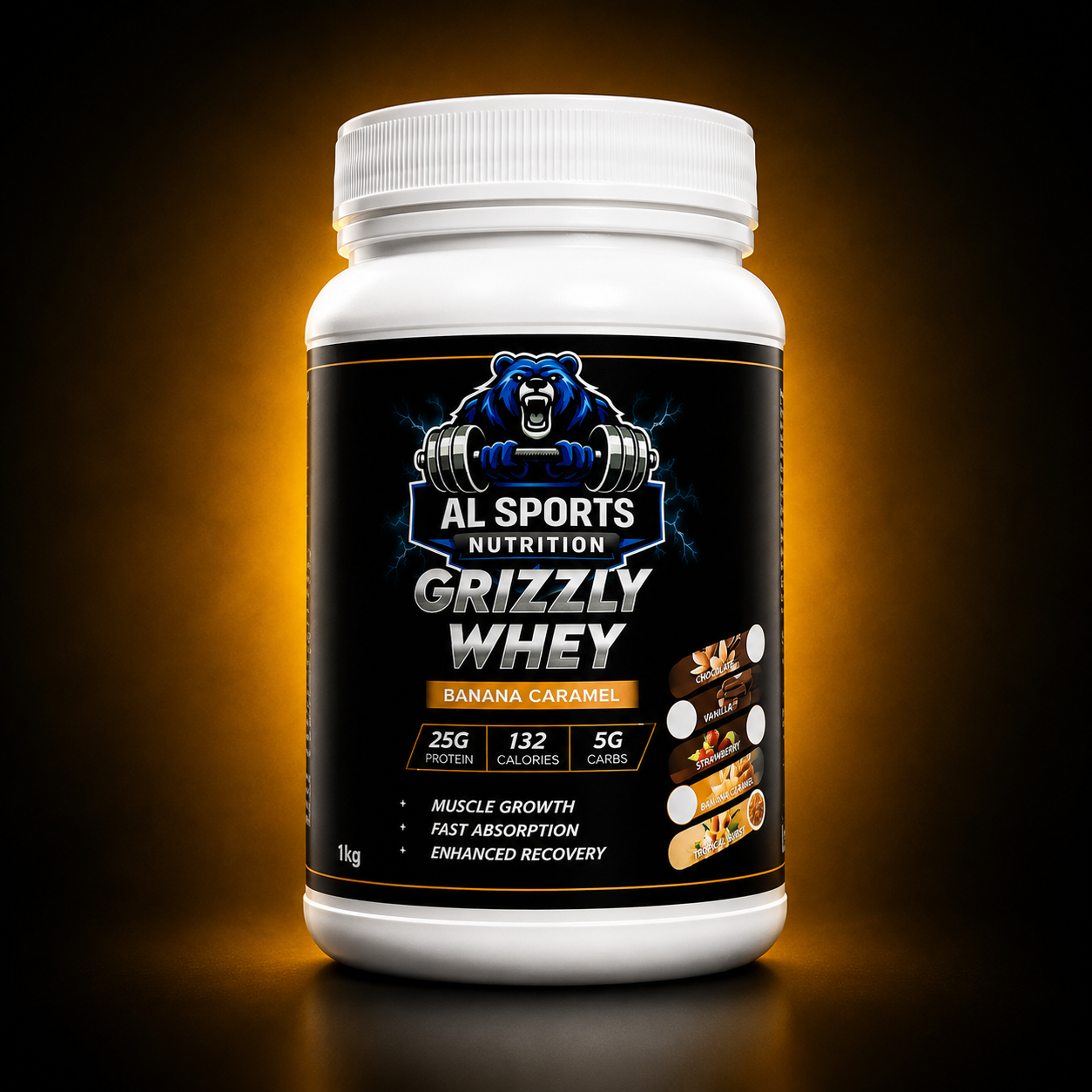 Grizzly Whey Banana Caramel 1kg