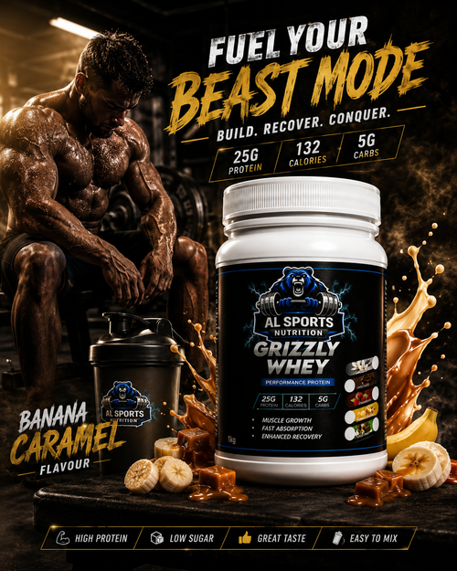 Grizzly Whey Banana Caramel 1kg