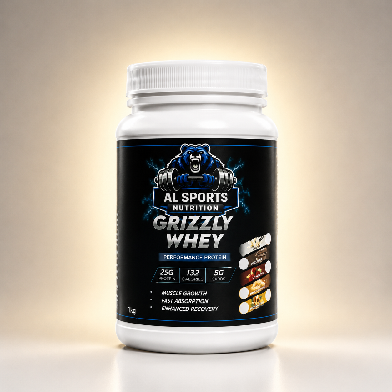 Grizzly Whey Vanilla 1 kg