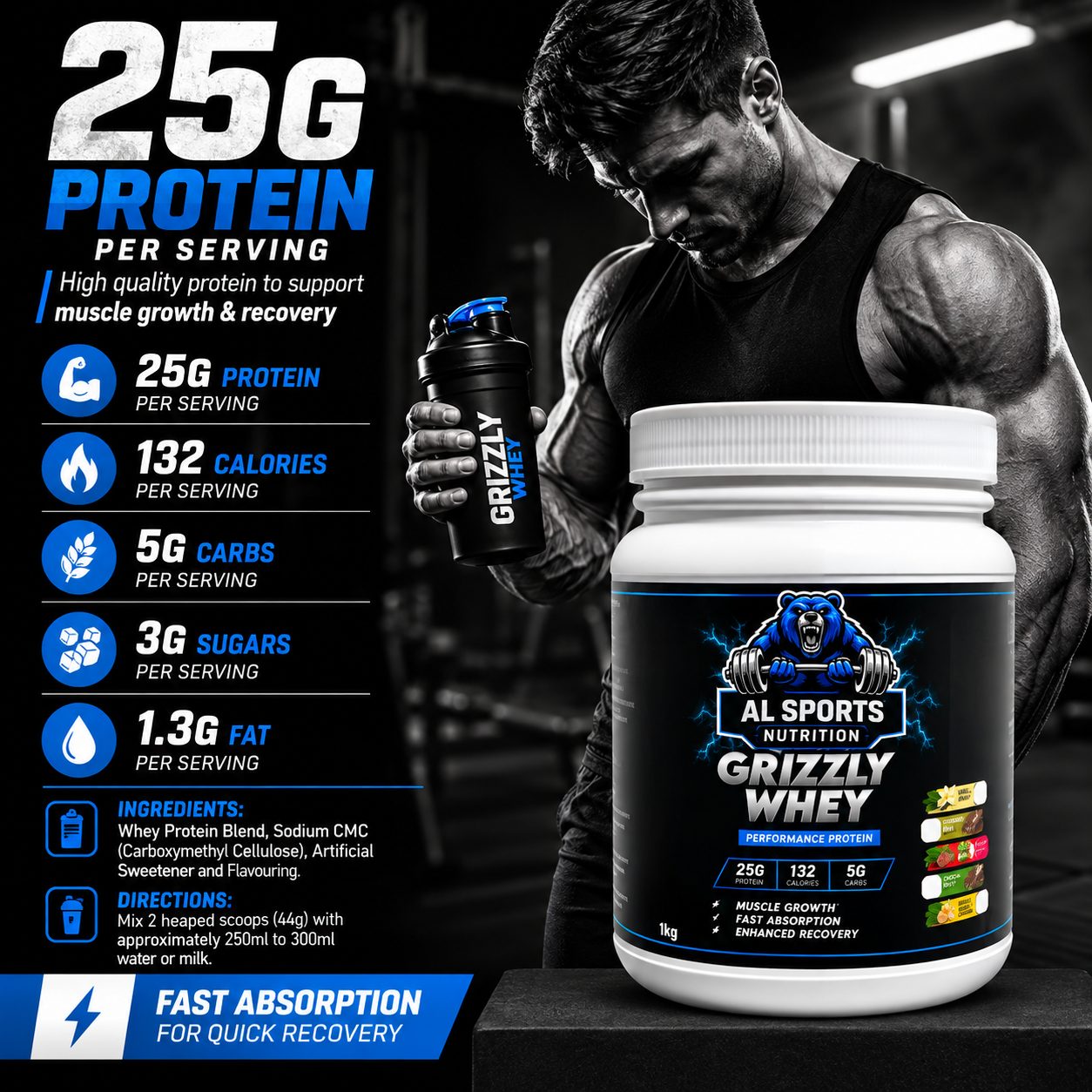 Grizzly Whey 1 kg